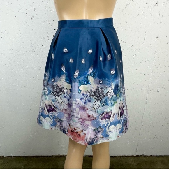 Bread n Butter size P XS Blue Diamond Swan Full Skirt - Picture 5 of 14